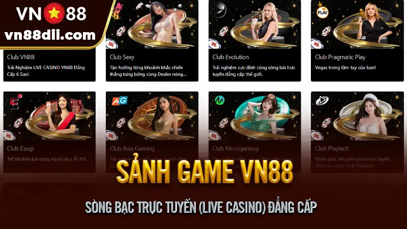 Sòng Bạc Trực Tuyến (Live Casino) Đẳng Cấp