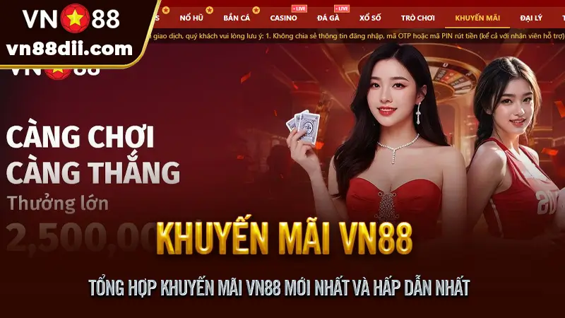 Tổng hợp khuyến mãi VN88 mới nhất và hấp dẫn nhất